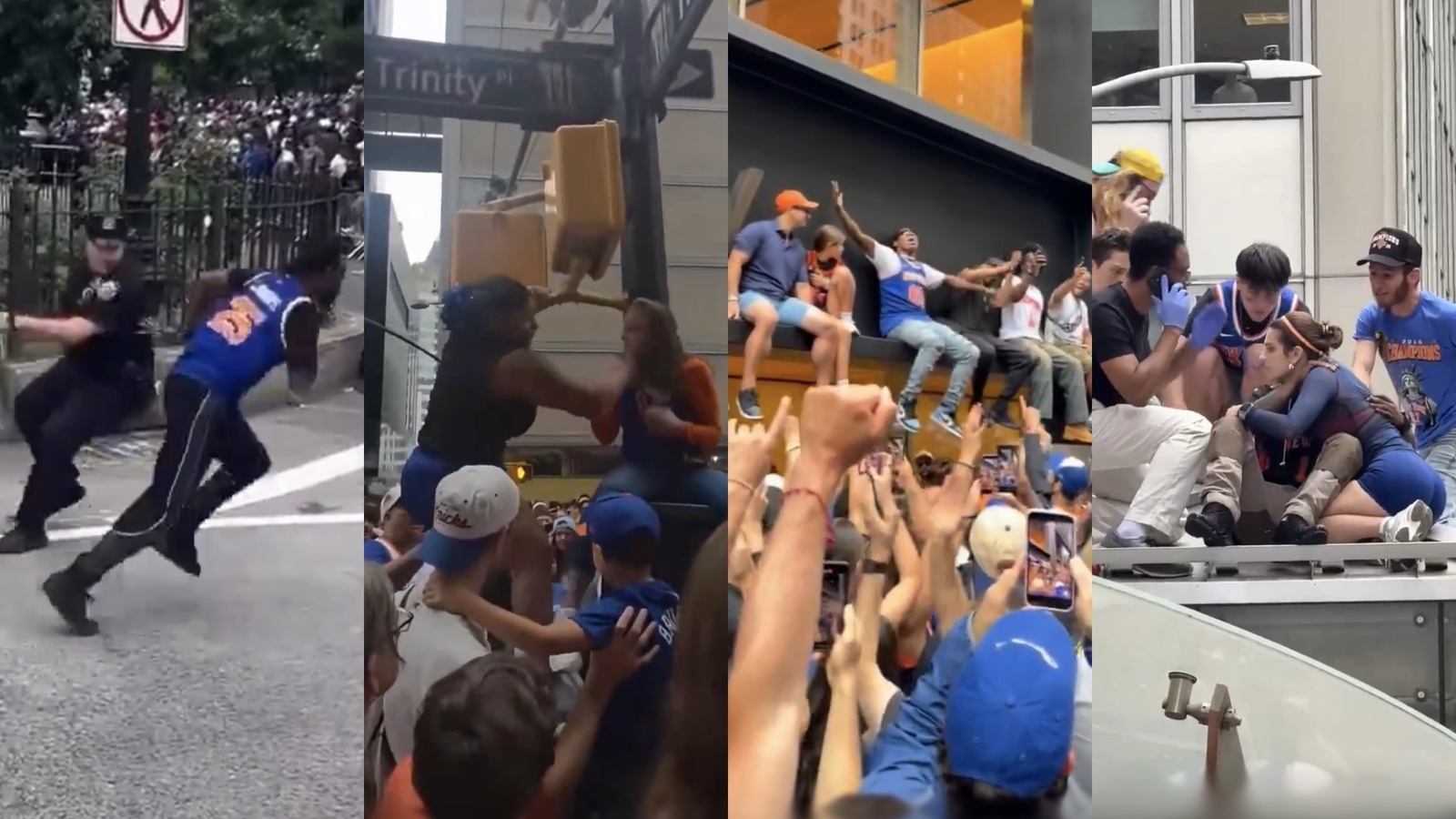 The wildest, NSFW fan videos caught during Knicks championship parade