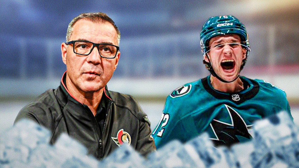 Senators GM Steve Staios with William Eklund