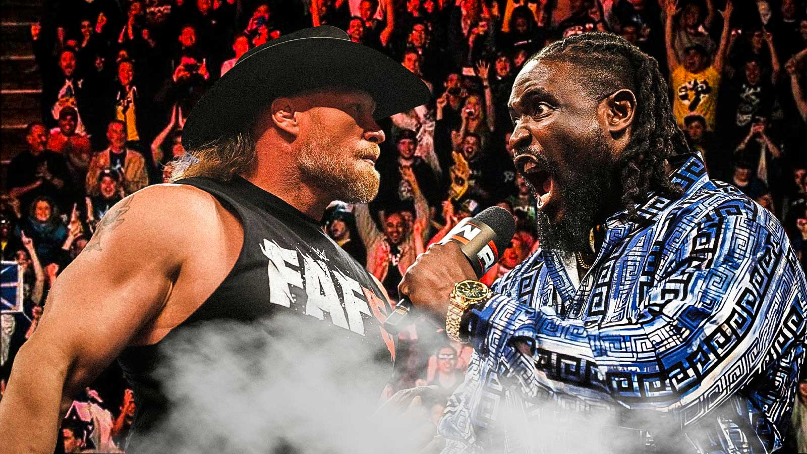 WWE star Oba Femi drops mic with Brock Lesnar call-out on RAW after Clash in Italy