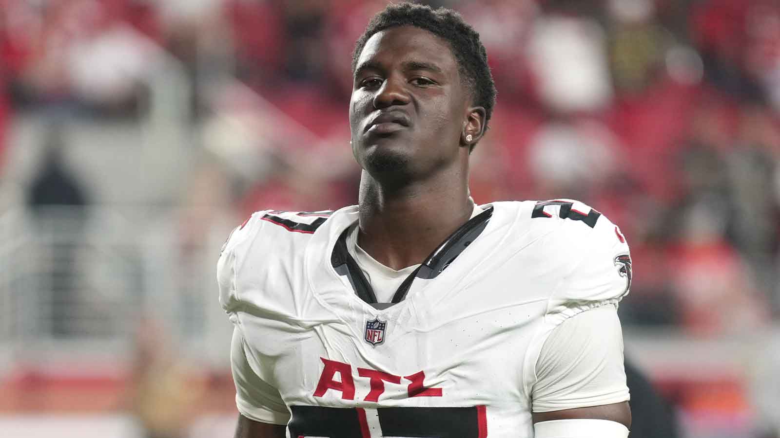 Will James Pearce Jr. talk to media at Falcons' mandatory minicamp amid legal issues?
