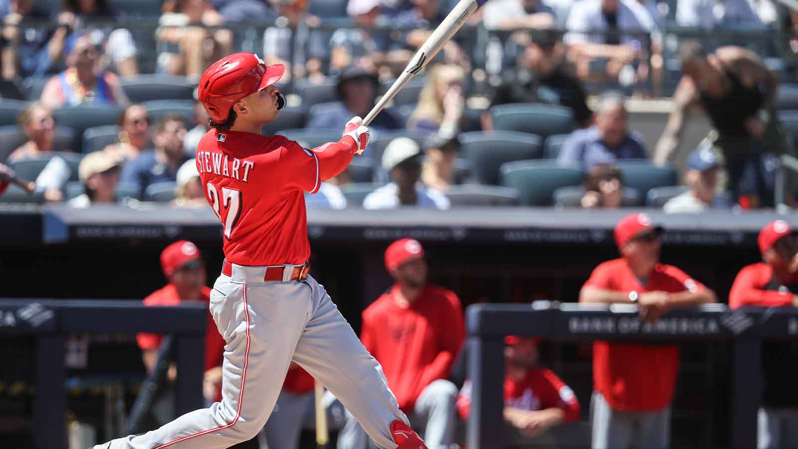 Reds’ Sal Stewart makes jaw-dropping history while embarrassing Yankees