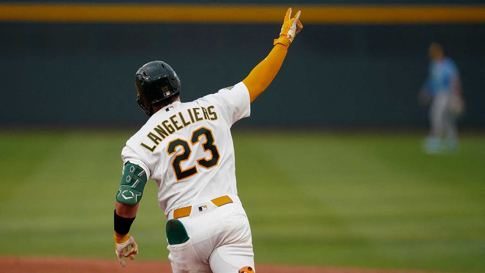 Watch Athletics’ Shea Langeliers hit club’s first-ever HR in Las Vegas