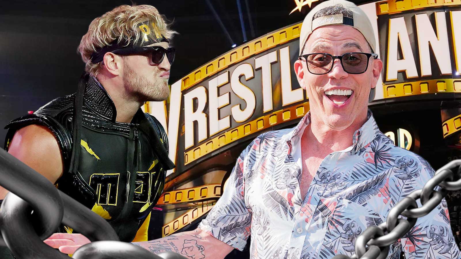 WWE Superstar Logan Paul and Jackass star Steve-O.