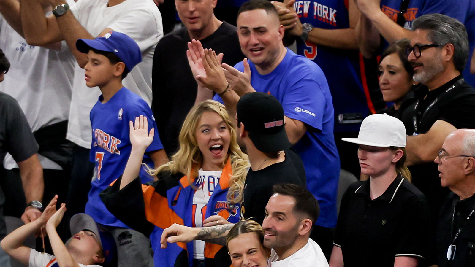Sydney Sweeney gushes over ‘good luck charm’ Scooter Braun after Knicks win chip