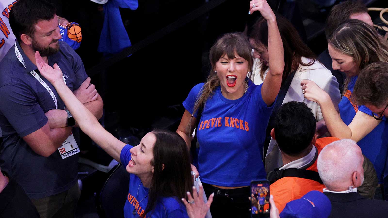 Camera catches Taylor Swift going nuts after Knicks guard Jalen Brunson’s 3