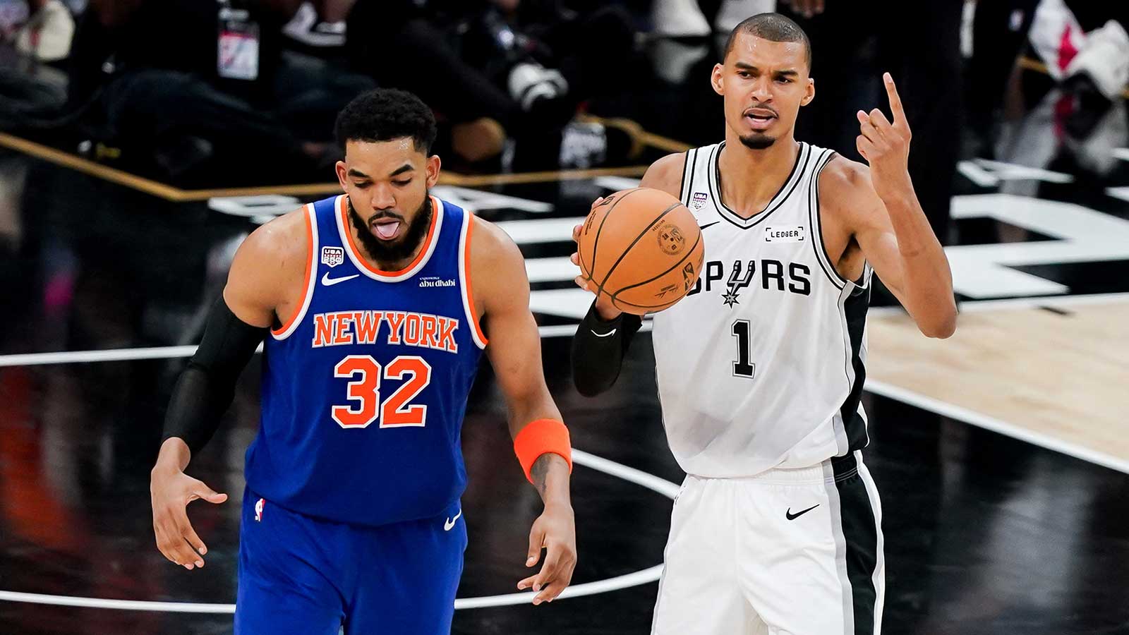 ‘Victor Wembanyama’ makes appearance at Knicks’ championship parade