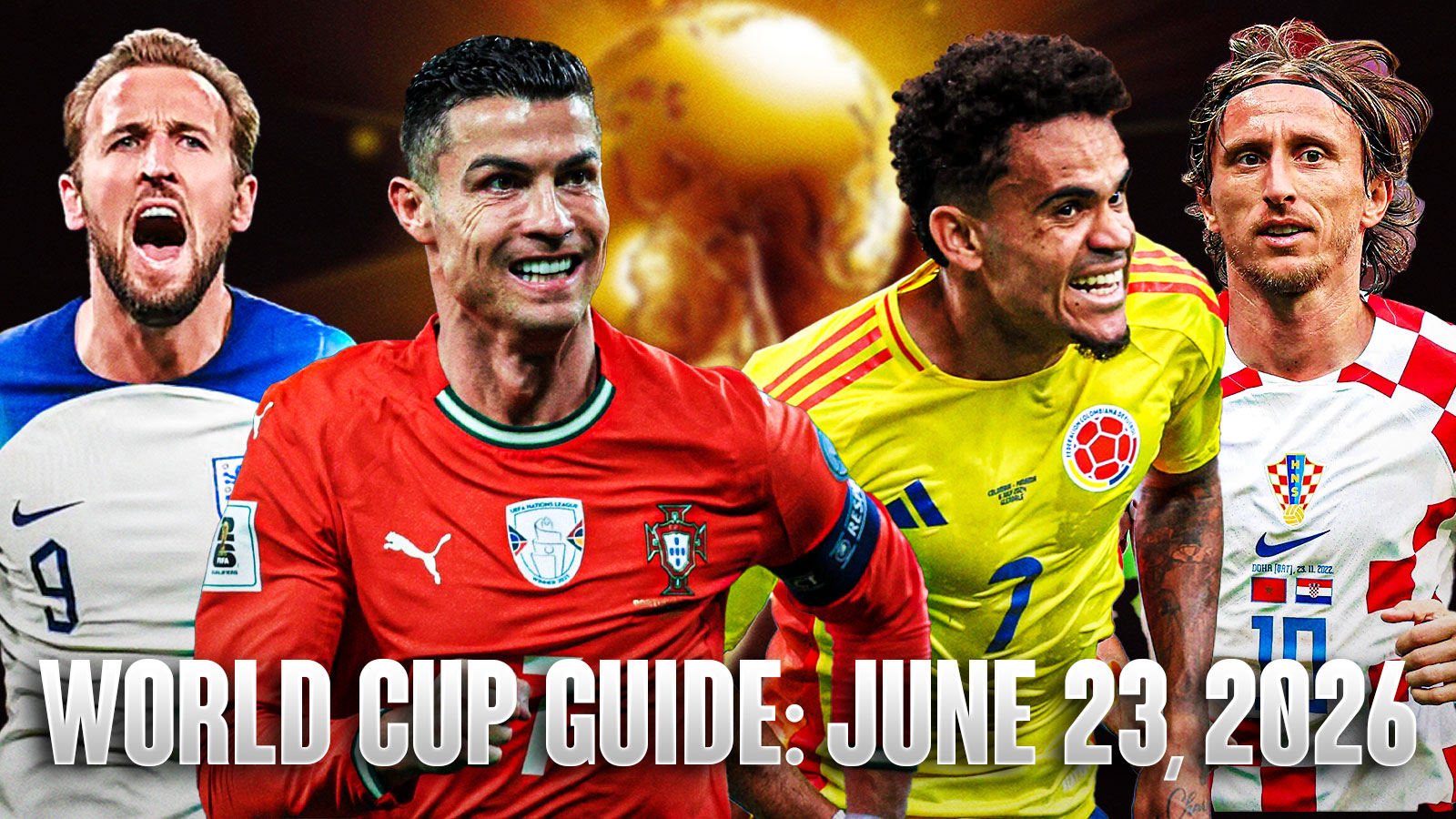 World Cup 2026 Daily Guide 6/23/26: Harry Kane, Cristiano Ronaldo get another shot