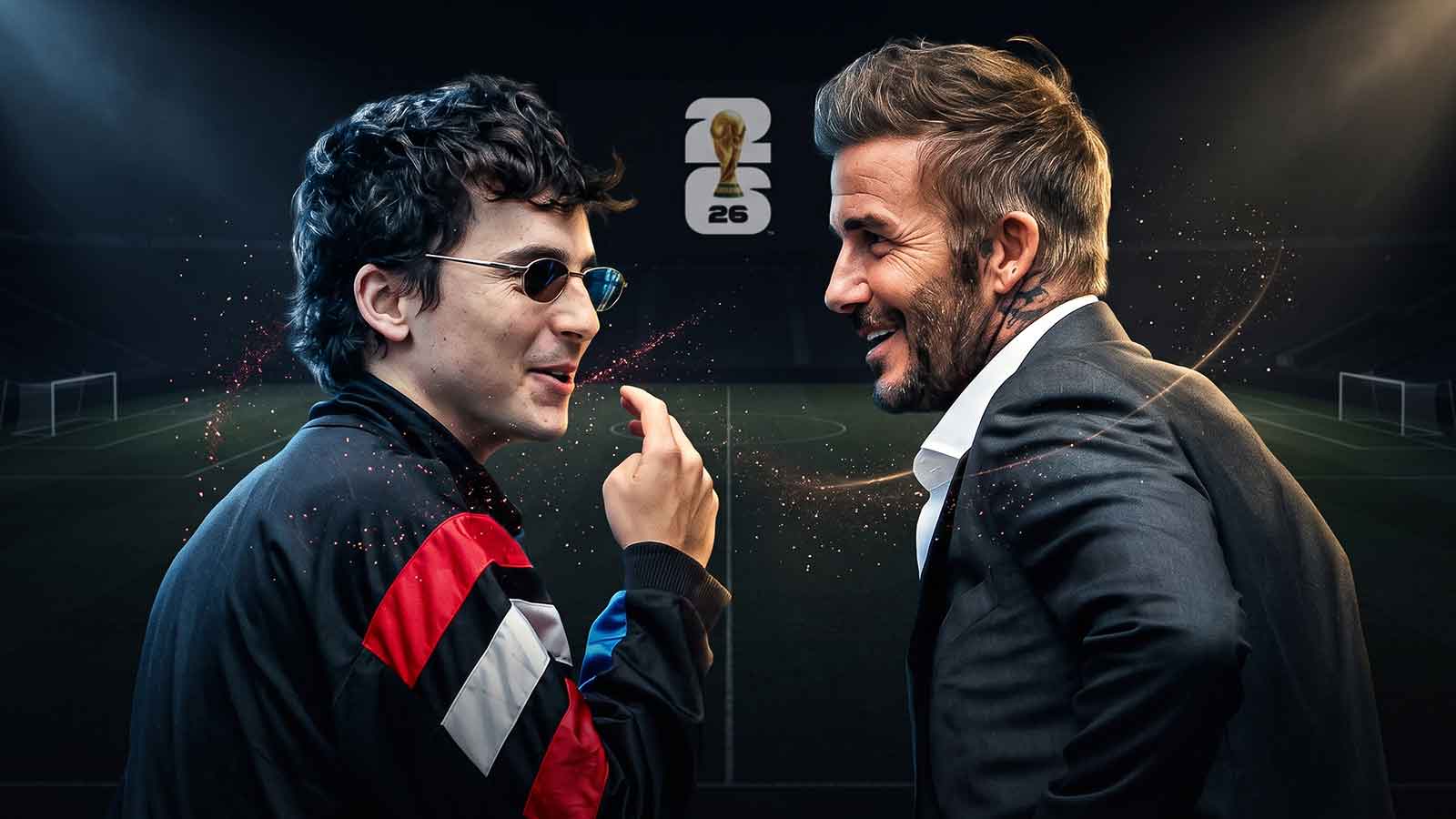 David Beckham, Timothée Chalamet link up Spain-France World Cup match