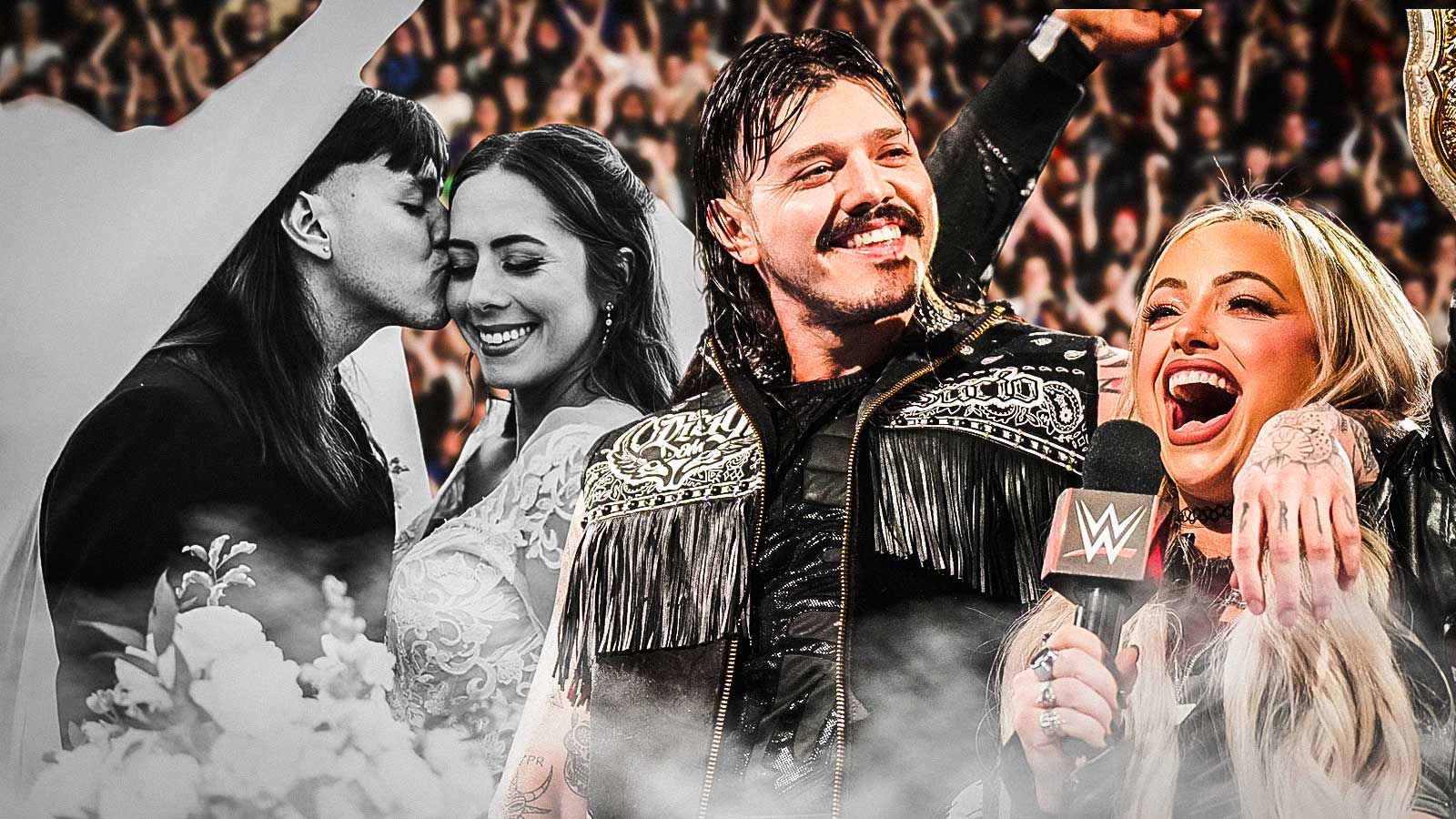WWE’s Dominik Mysterio details balancing on-screen and real life relationships with Liv Morgan, wife