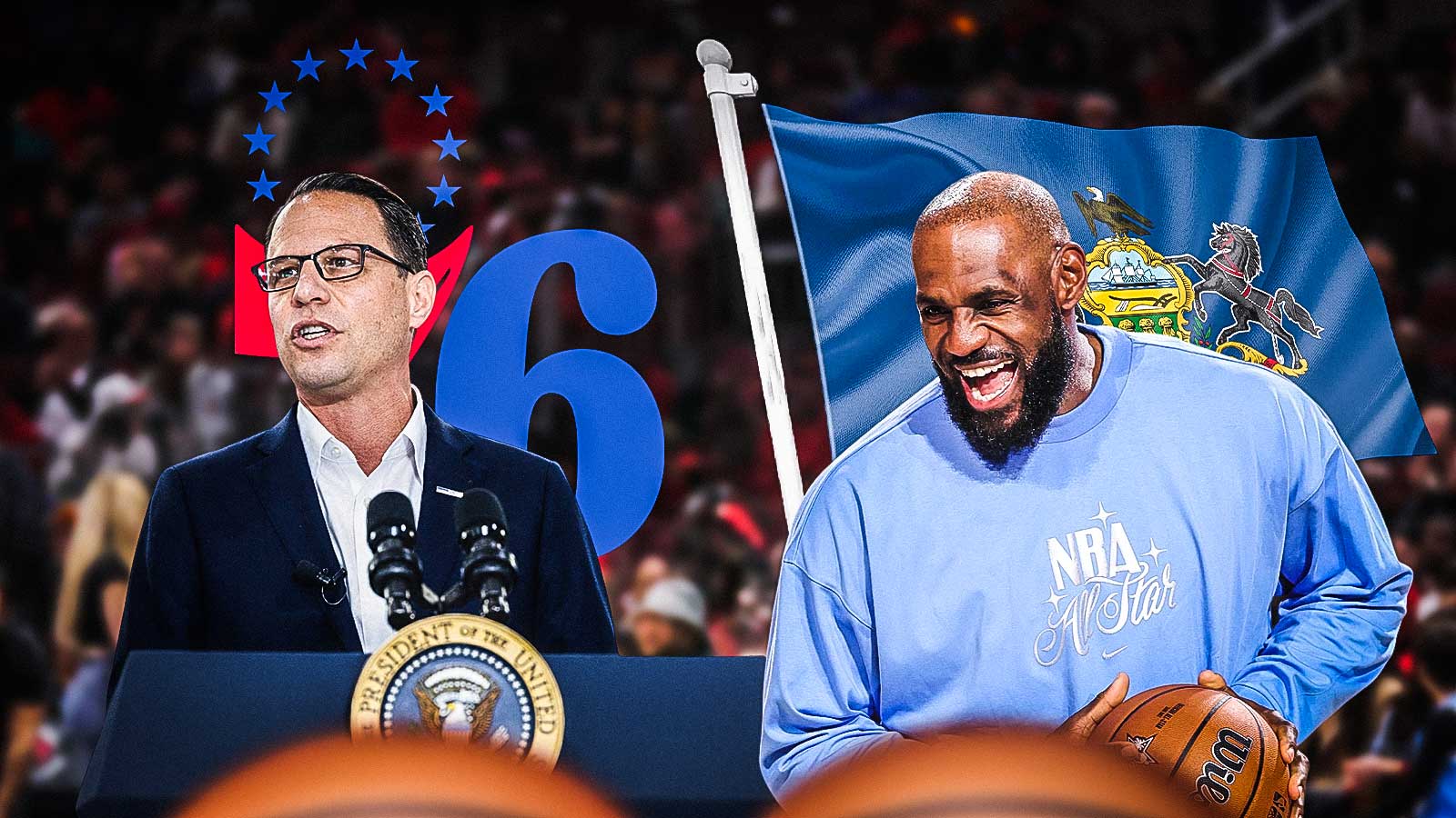 Pennsylvania Governor Josh Shapiro was recruiting LeBron James to 76ers before signing