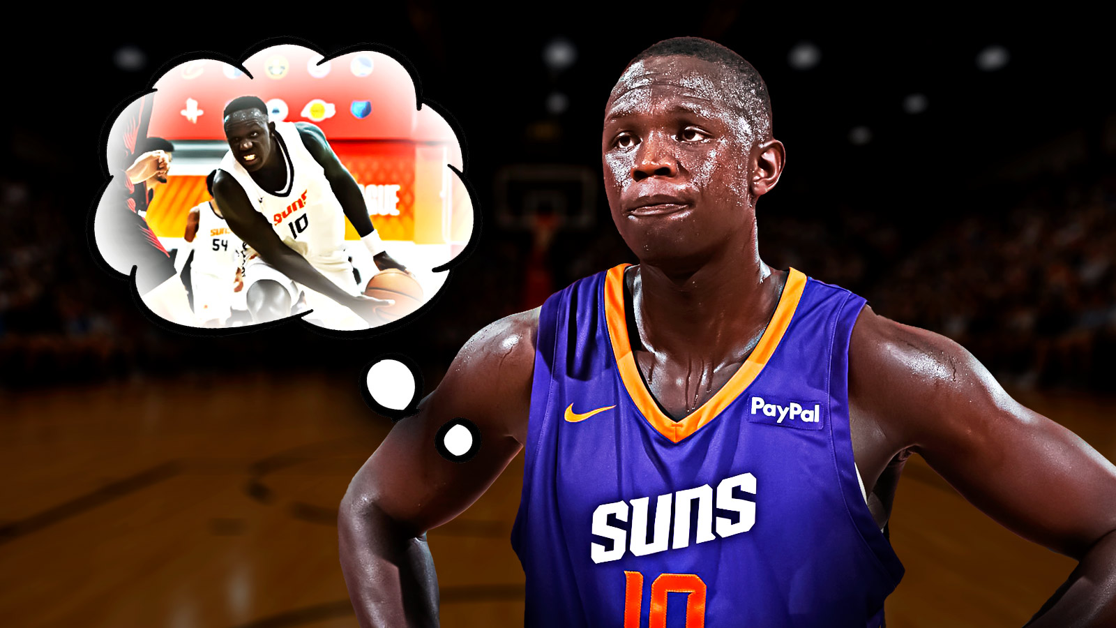 What was the one thing on Khaman Maluach’s mind during dominant showing vs Pelicans