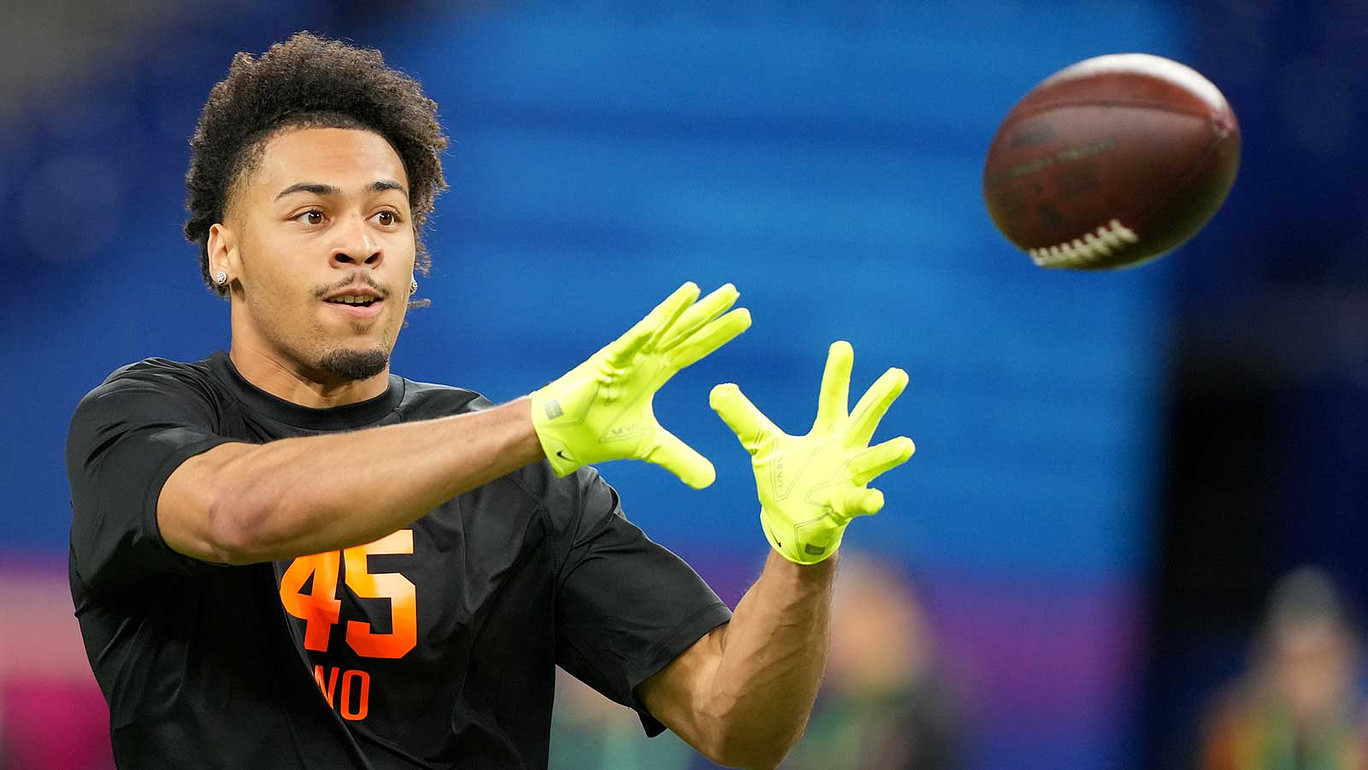 Clemson wideout Antonio Williams (WO45) during the NFL Scouting Combine at Lucas Oil Stadium.