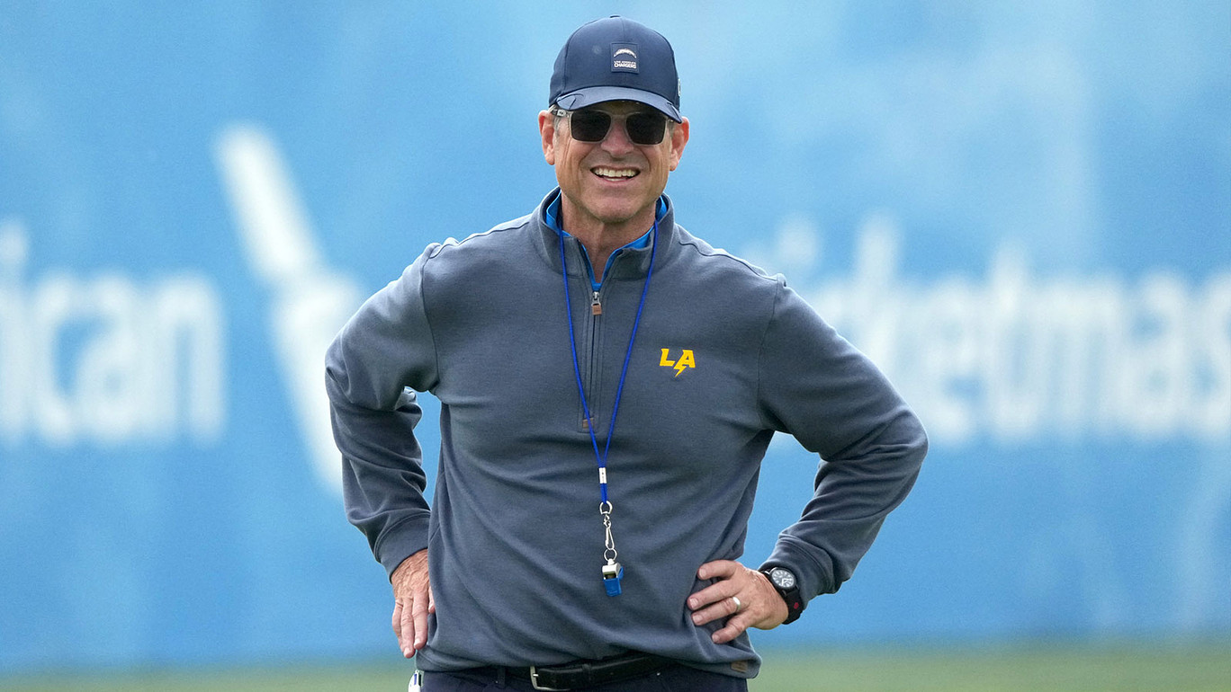 Chargers’ Jim Harbaugh reveals leader among 5 candidates for crucial Justin Herbert job