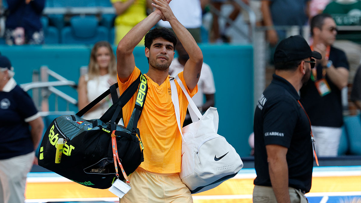 Carlos Alcaraz's instant reaction to winning US Open opening round match in injury return