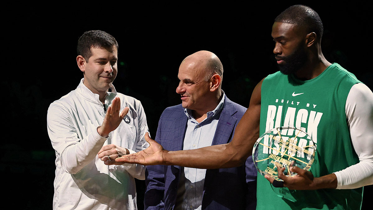 Celtics’ Brad Stevens weighs in on Jaylen Brown’s jersey retirement