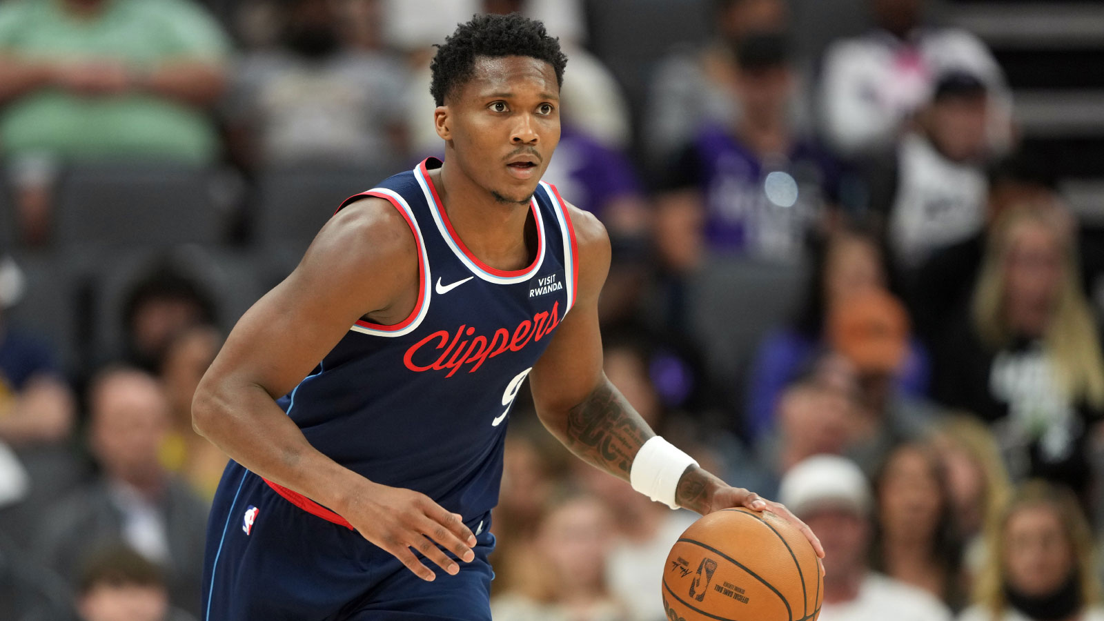 LA Clippers guard Bennedict Mathurin (9) during the fourth quarter against the Sacramento Kings at Golden 1 Center. 