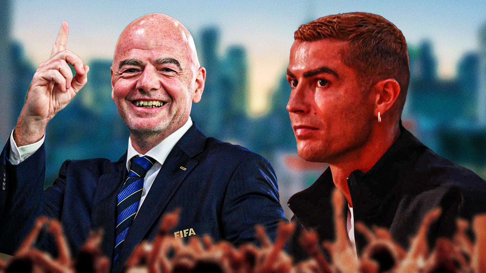Fans believe Cristiano Ronaldo wasn’t thrilled with his Gianni Infantino meeting