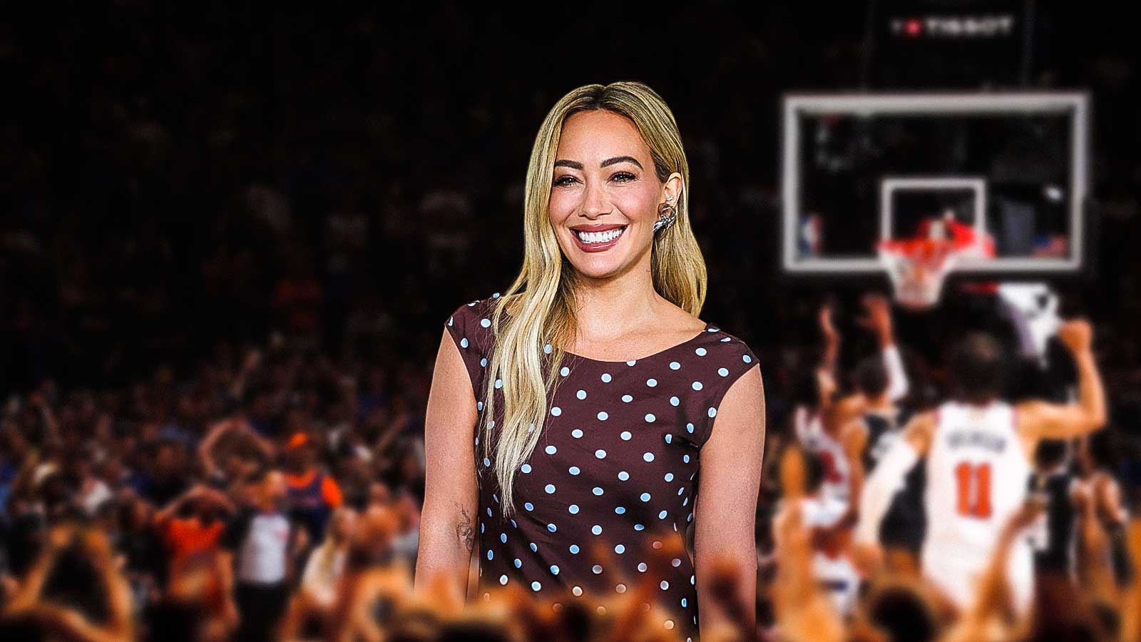 Hillary Duff celebrated Knicks’ championship at 2nd Madison Square Garden show