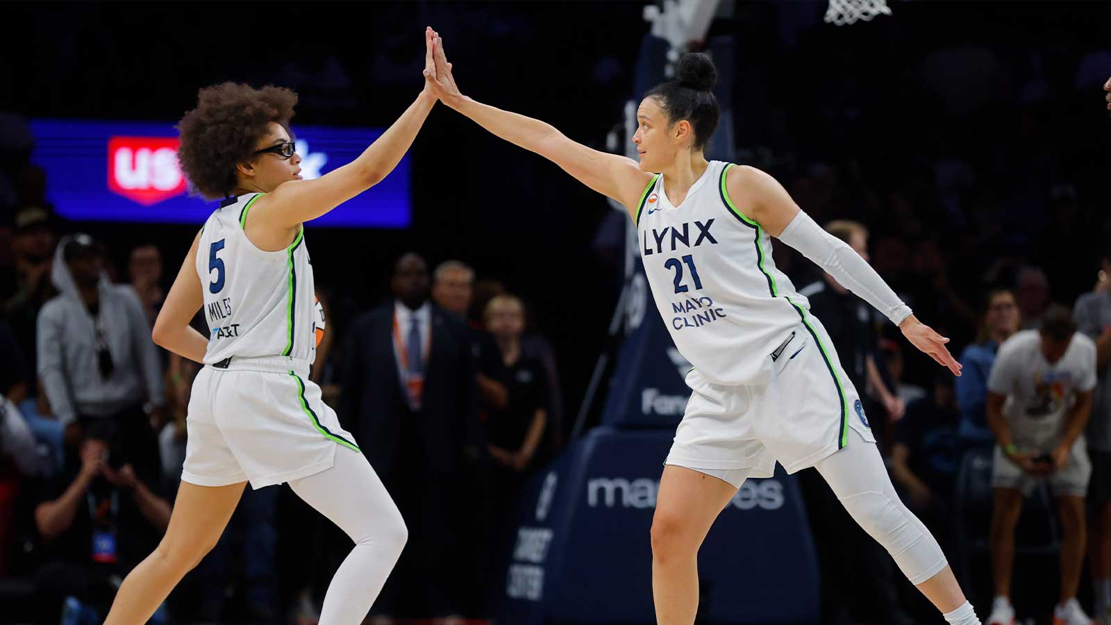 Lynx star Kayla McBride’s ‘kid in a candy store’ admission on Olivia Miles duo