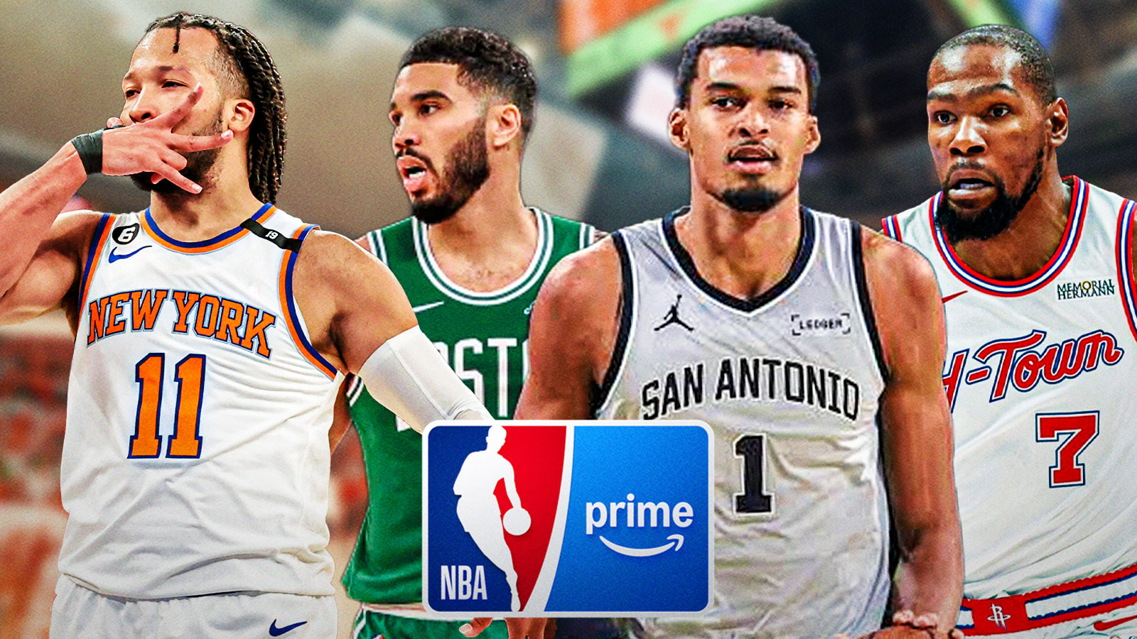 Prime Video’s NBA Opening Week doubleheader features Knicks-Celtics, Spurs-Rockets with a twist