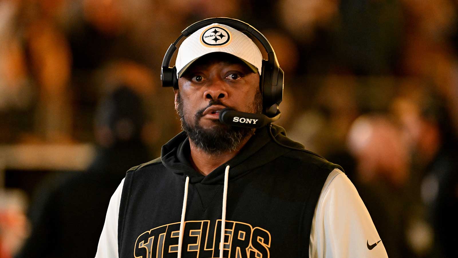 Pittsburgh Steelers head coach Mike Tomlin before an AFC Wild Card Round game against the Houston Texans at Acrisure Stadium.