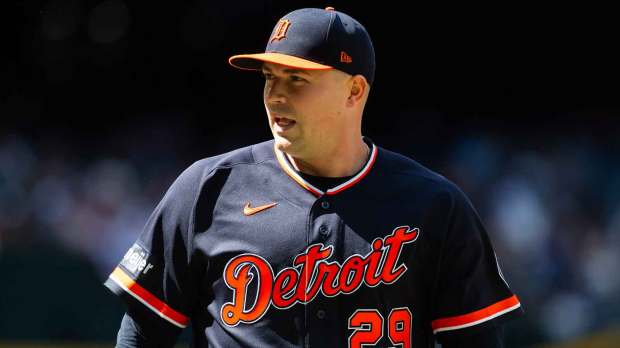 Detroit Tigers pitcher Tarik Skubal against the Arizona Diamondbacks at Chase Field.