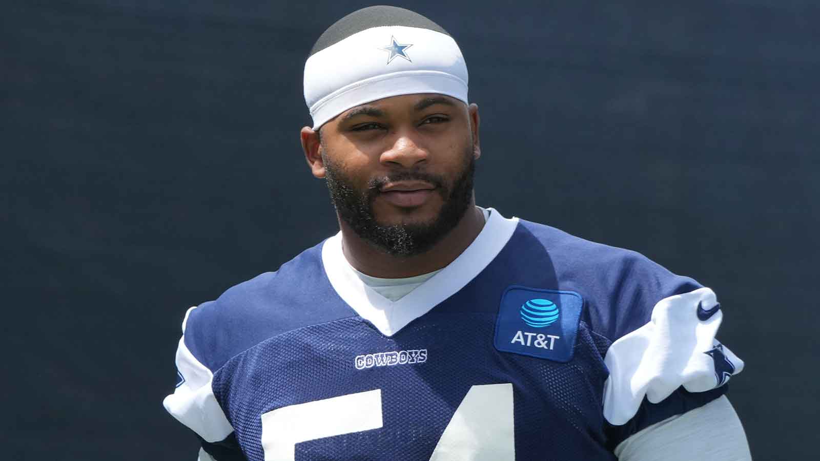 Dallas Cowboys linebacker Sam Williams (54) at training camp at River Ridge Playing Fields. 
