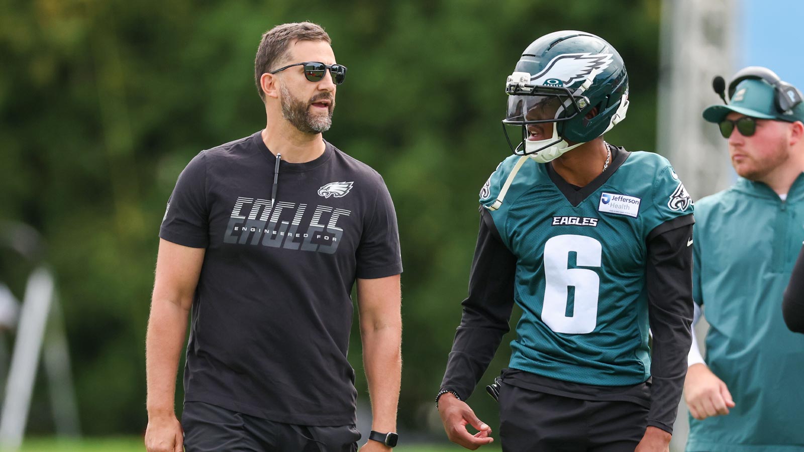 Who Nick Sirianni credits for thick skin needed to coach Eagles