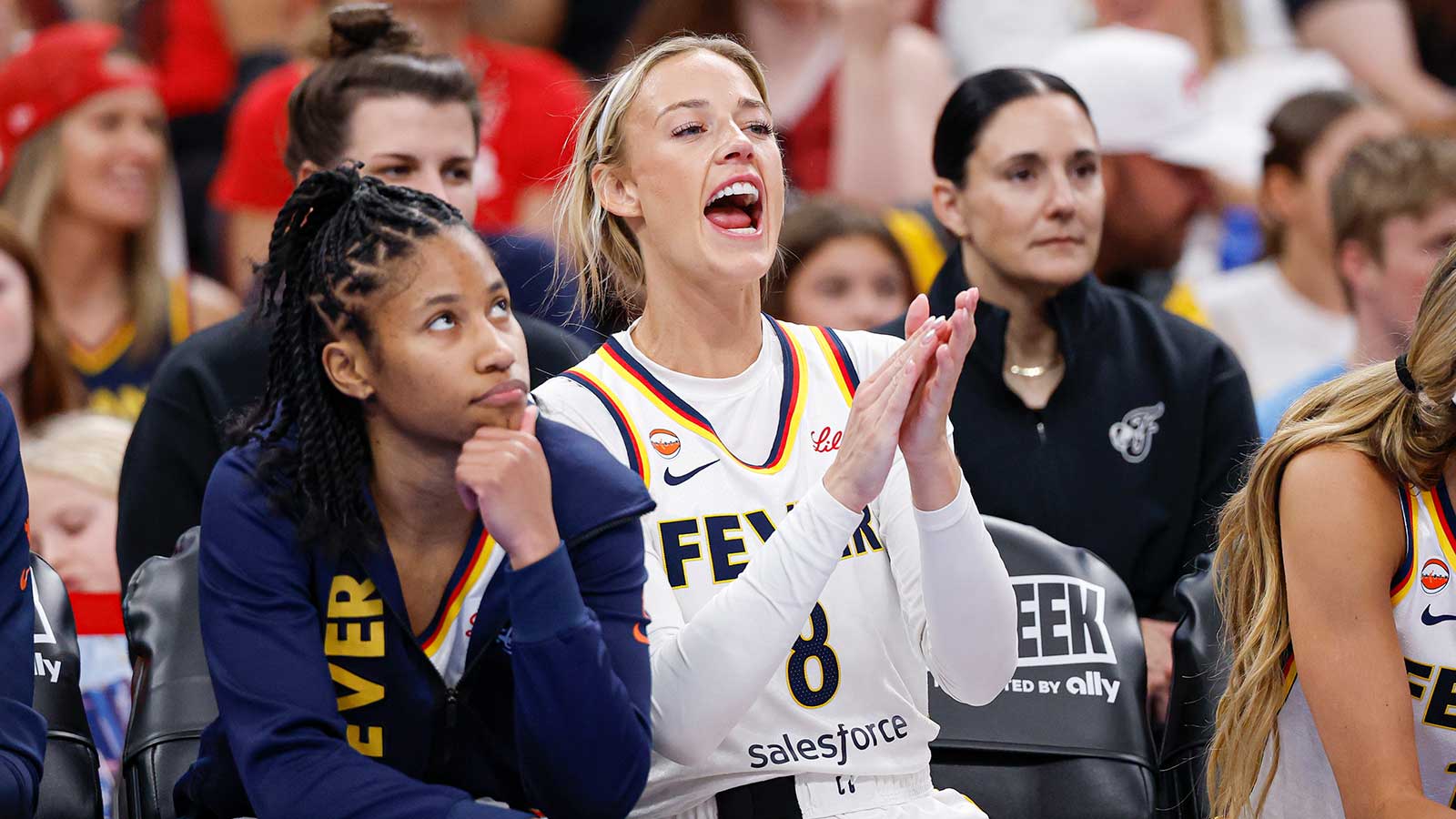Fever’s Sophie Cunningham calls out DiJonai Carrington’s ‘unnecessary’ flagrant foul