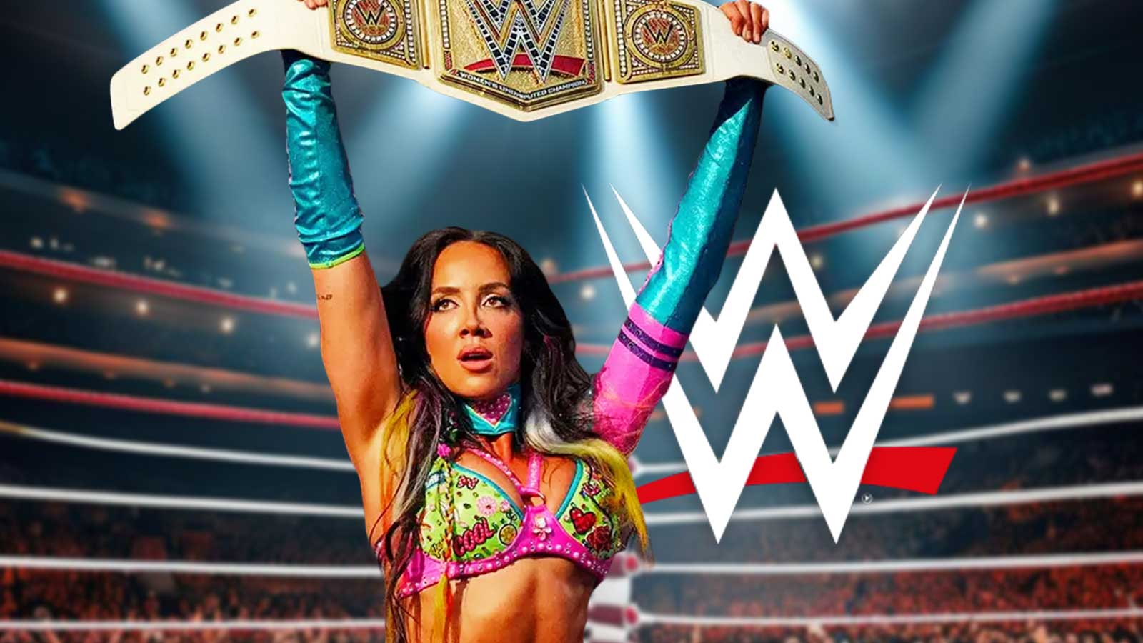 Wrestlers unite to celebrate Chelsea Green’s WWE SummerSlam world title win