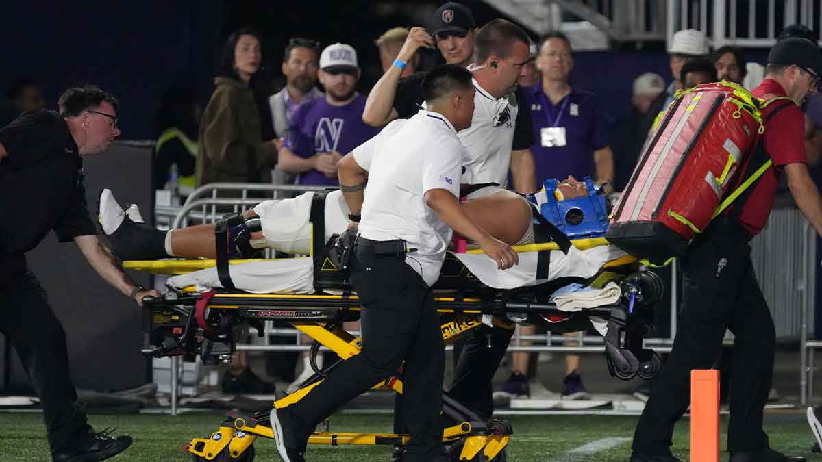 Hospitalized Northwestern football player breaks silence after scary incident