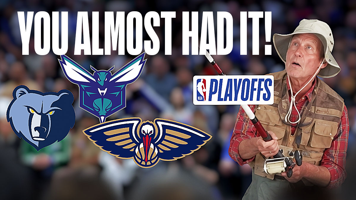 Grizzlies, Hornets, and Pelicans logos with "You Almost Had It!"