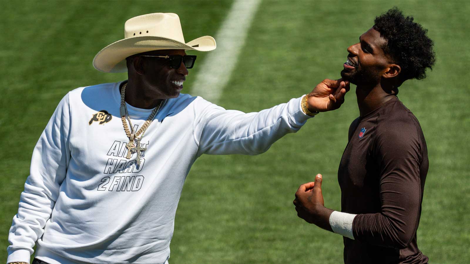 Colorado’s Deion Sanders got emotional with Shedeur Sanders at Buffs’ season opener