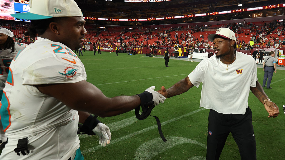 Stefon Diggs blowing Commanders’ Dan Quinn away with ‘fire.’ Will Diggs resurrect Jayden Daniels?