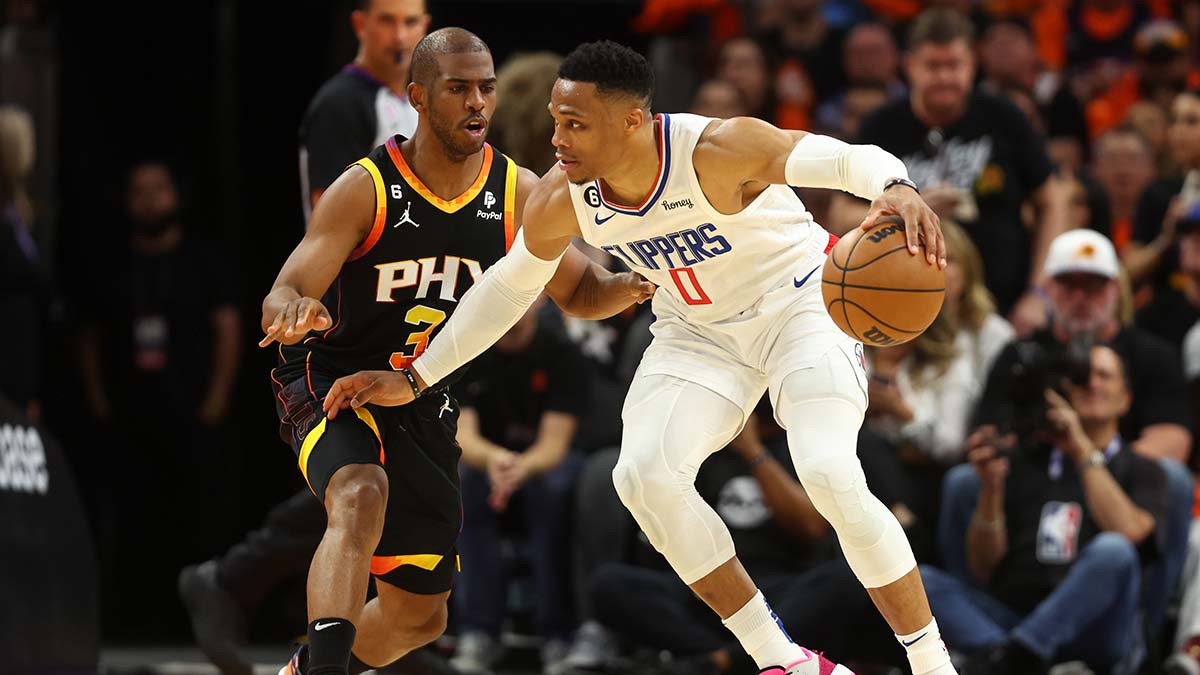 Russell Westbrook, Chris Paul together in epic photo of retired PGs
