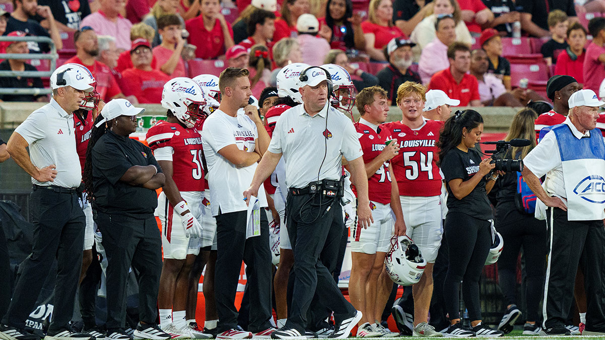 Louisville HC Jeff Brohm loved getting everyone involved in win over Villanova