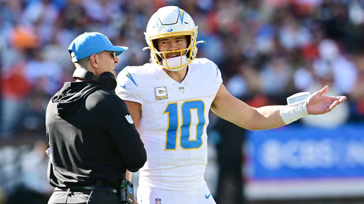 Chargers’ Justin Herbert has the ‘strength of 10 men’ according to Jim Harbaugh