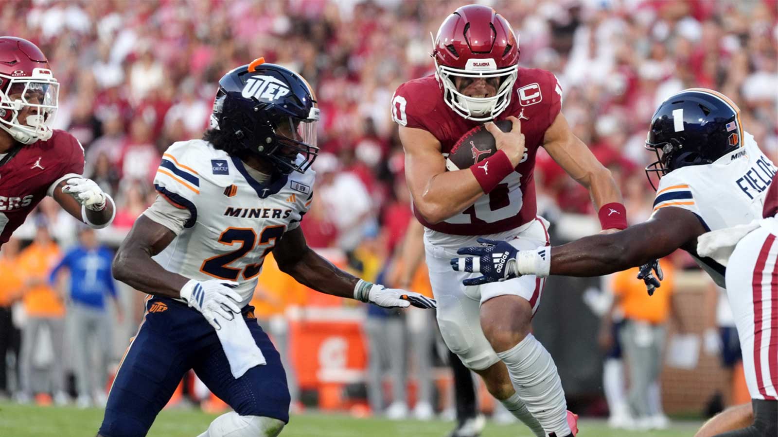 John Mateer reveals early comfort level running Oklahoma offense