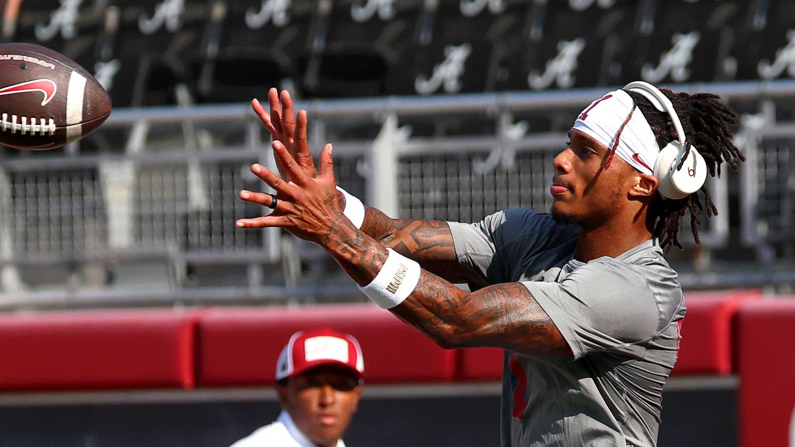 Ryan Coleman-Williams’ dropped Alabama football passes draw ‘yips’ claim