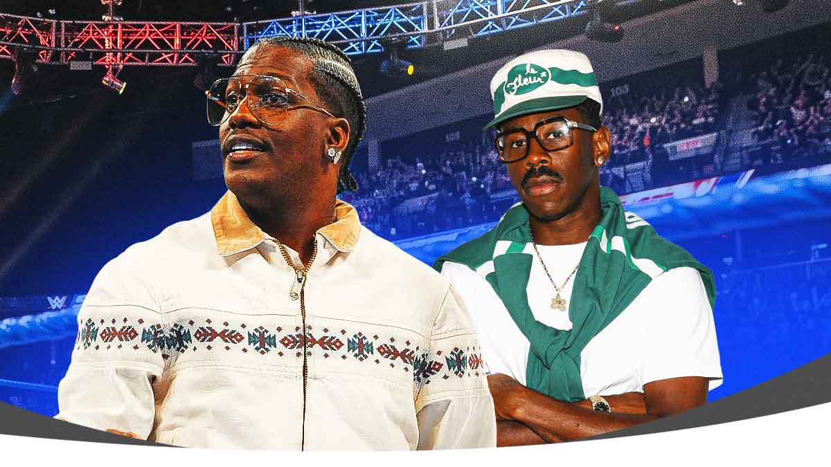 Tyler the Creator supports Lil Yachty during WWE singles debut