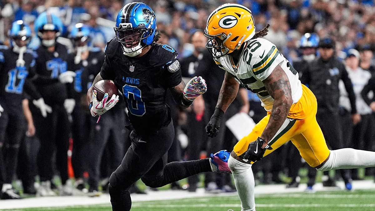 Lions’ Jahmyr Gibbs reveals NSFW reaction to Dan Campbell’s decision vs. Packers