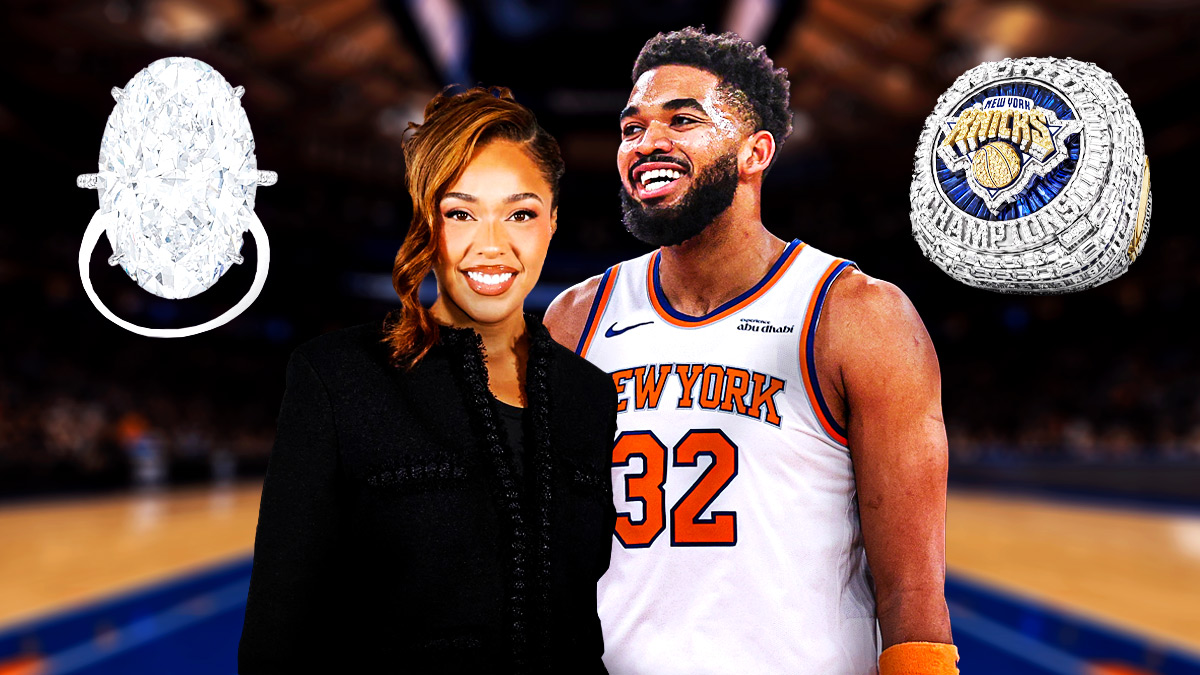 Jordyn Woods flaunts wedding and Karl-Anthony Towns’ Knicks championship rings