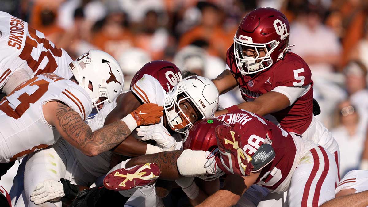 Watch Texas, Oklahoma players get into it after tense college football fourth quarter – ‘Y’all still suck!’